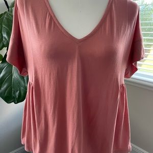 Madewell Supima Cotton Flutter Sleeve Tee